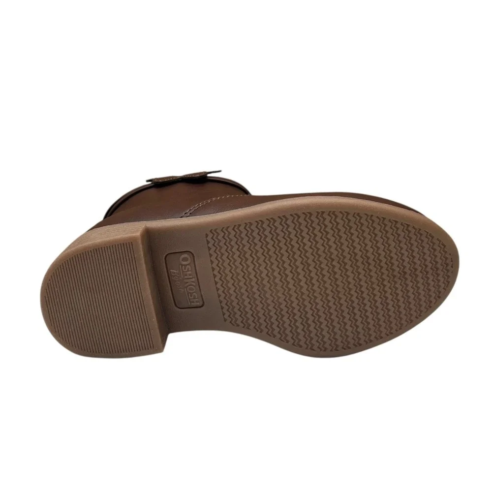Oshkosh Little Girls Slip-on Fashion Ankle Booties Size 12 Brown Butterfly Wings